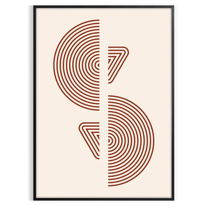 space boho print poster abstract bohemian artistry stunning wall art perfect gift room creativity charm ideal size A4 cm A0 decor elegance toda