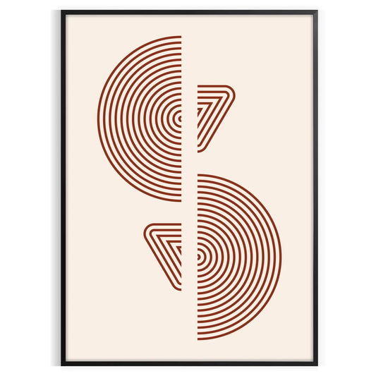 space boho print poster abstract bohemian artistry stunning wall art perfect gift room creativity charm ideal size A4 cm A0 decor elegance toda