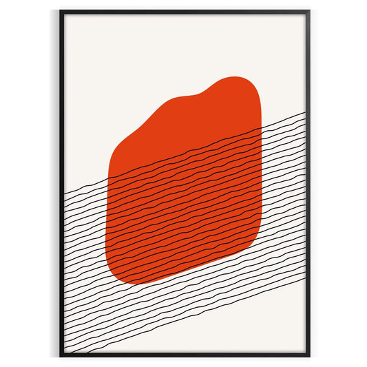 space Boho Print poster gray black abstract bohemian art wall piece perfect gift occasion decor artwork unframed version seamless integration