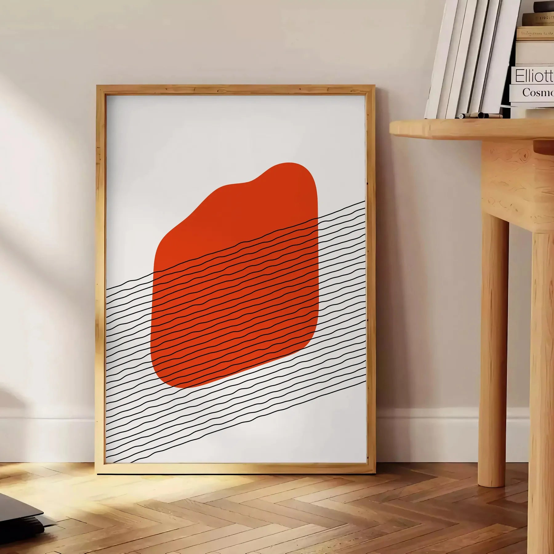 space Boho Print poster gray black abstract bohemian art wall piece perfect gift occasion decor artwork unframed version seamless integration