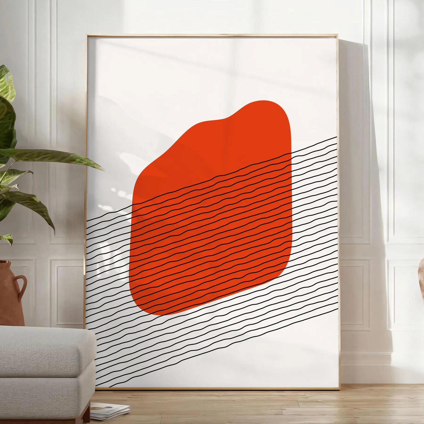 space Boho Print poster gray black abstract bohemian art wall piece perfect gift occasion decor artwork unframed version seamless integration