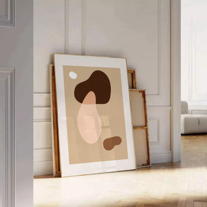 space Boho Chic Wall Art stunning bohemian abstract poster warm brown orange hues thoughtful gift decorative accent print elegance sizes letter medium large extra - oversized